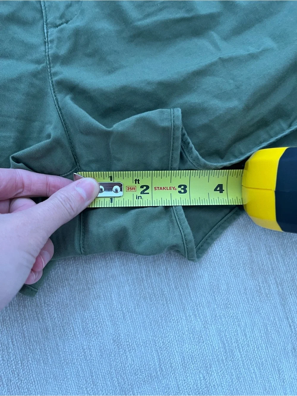 J. Crew Pull On Short in Lightweight Chino in Green Size Small